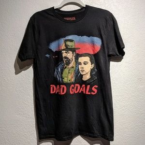Strnger Things Netflix Dad Goals Graphic Tee